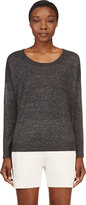 Thumbnail for your product : Rag and Bone 3856 Rag & Bone Charcoal Linen Boxy Josie Sweater