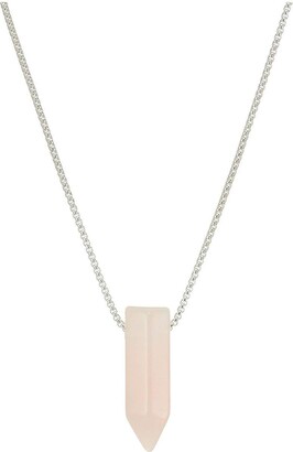 Alex and Ani Adjustable Necklace for Women Rose Quartz Gemstone 