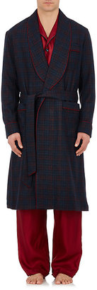 Barneys New York Men's Plaid Wool-Cashmere Robe
