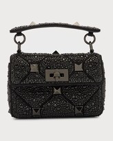 Thumbnail for your product : Valentino Garavani Roman Stud Small Embellished Shoulder Bag