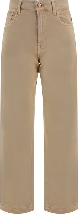 7 For All Mankind Tess Logo-Patch Jeans