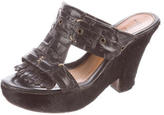 Thumbnail for your product : Henry Beguelin Ponyhair Slide Sandals