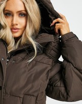 Thumbnail for your product : Sixth June oversized puffer jacket in brown