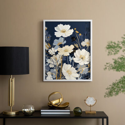 Winston Porter FLORAL Series CCCLXXV -Premium Framed Print -Ready to Hang - No Nails Required