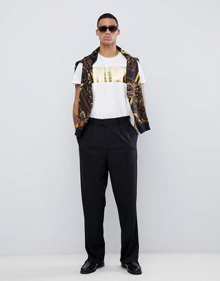 Versace Jeans t-shirt with gold logo print