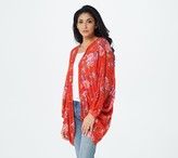 Thumbnail for your product : G.I.L.I. Got It Love It G.I.L.I. Printed Cocoon Kimono