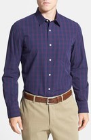 Thumbnail for your product : Nordstrom Trim Fit Plaid Washed Cotton Sport Shirt