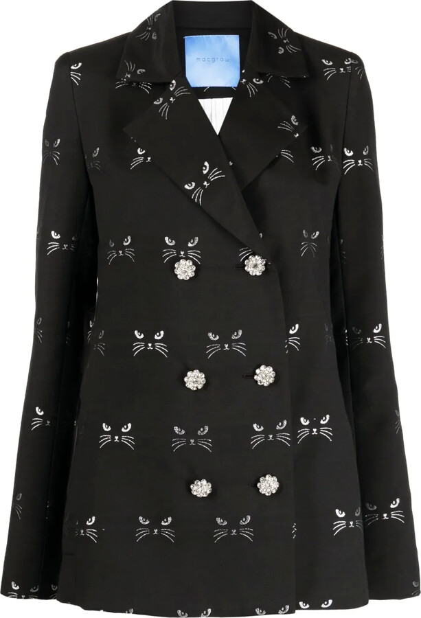 macgraw Circa 72 jacquard double-breasted blazer