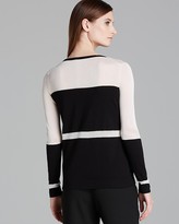 Thumbnail for your product : Vince Camuto Sheer Inset Colorblock Cardigan