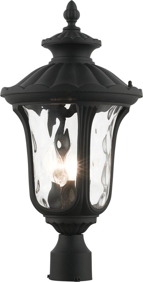 Livex Oxford 3 Light Outdoor Post Top Lantern