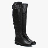 Thumbnail for your product : Daniel Laureno Grey Leather Moc Croc Over The Knee Boots