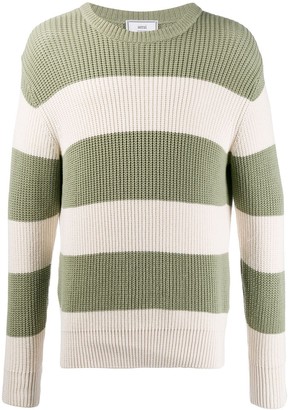 AMI Paris Ribbed Crew Neck Knitted Sweater