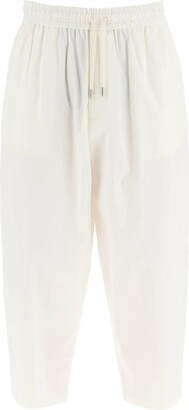 Emporio Armani Carrot-fit Cotton Ripstop Pants