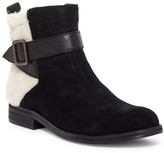 Thumbnail for your product : Kelsi Dagger Brooklyn Clermont Genuine Shearling Detail Croc Embossed Suede Bootie