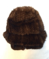 Thumbnail for your product : Yves Salomon Brown Fur Hat