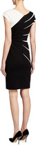 Thumbnail for your product : Escada Two-Tone Jersey Cap-Sleeve Dress