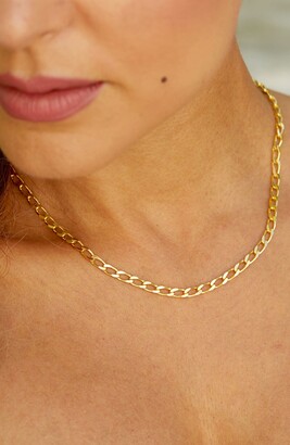 Savvy Cie 18K Yellow Gold Vermeil Italian Open Link Necklace