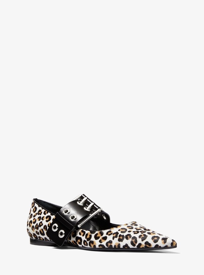 michael kors leopard mules