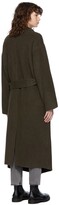 Thumbnail for your product : Frame Khaki Double Face Wool Wrap Coat