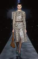 Thumbnail for your product : Givenchy Snake-effect leather trench coat