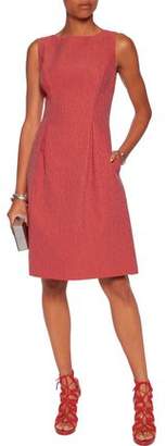 Lela Rose Betsy Wool-Blend Matelassé Mini Dress