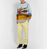 Thumbnail for your product : Calvin Klein Oversized Distressed Intarsia Wool Sweater