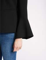 Thumbnail for your product : Marks and Spencer Frill Sleeve Blazer