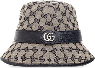 GUCCI: cotton hat with logo - White  Gucci girls' hats 7278873K107 online  at