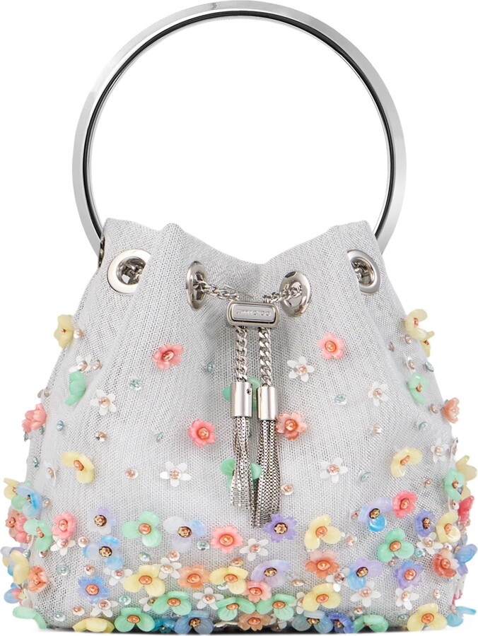 Jimmy Choo Micro Mesh Bon Bon Bucket Bag