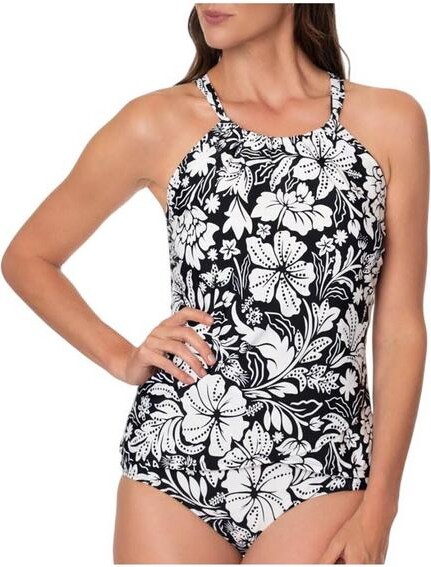 Jantzen Women's Heritage Bianca Drape Swim Tankini 6 White