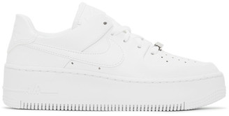 Nike White Air Force 1 Sage Sneakers