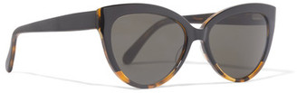 Prism Portofino Cat-Eye Tortoiseshell Matte-Acetate Sunglasses