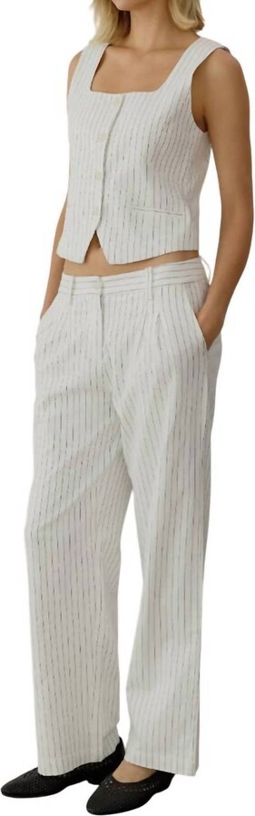 MOD REF The Frances Vest In White - ShopStyle