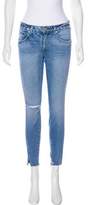 Thumbnail for your product : Amo Distressed Mid-Rise Jeans