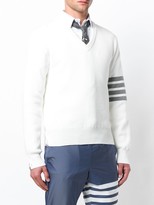 Thumbnail for your product : Thom Browne 4-Bar Milano Stitch V-Neck Pullover