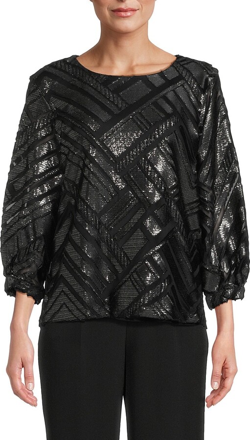 Sheen Mesh Top