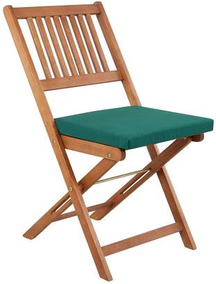 Very Pack of 2 Garden Chair Seat Pads - Green