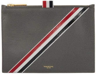 Thom Browne Grey Large Coin Pouch