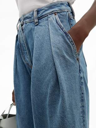 Acne Studios Pakita High-rise Pleated Wide-leg Jeans - Womens - Denim
