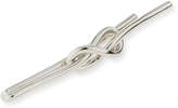 Thumbnail for your product : Dunhill Twisted Sterling Silver Knot Tie Bar