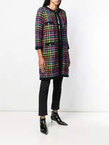 Thumbnail for your product : Edward Achour Paris houndstooth single-breasted coat