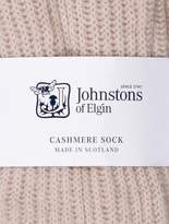 Thumbnail for your product : Johnstons of Elgin Cashmere Rib Knit Socks