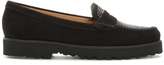 Thumbnail for your product : Daniel Goby Black Suede Diamante Embellished Loafers