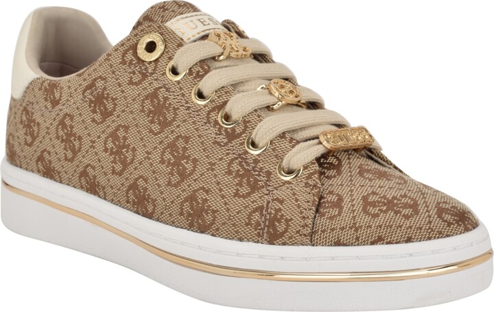 Guess Women's Stasey Charms Lace-Up Sneaker