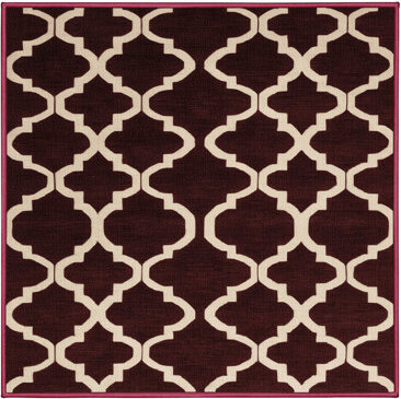 Wildon Home Machine Washable Trellis Red Area Rug