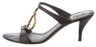 Christian Dior Logo Slide Sandals