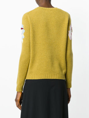 Allude floral sweater