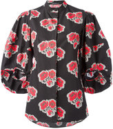Alexander McQueen - blouse à fleurs - women - coton - 38