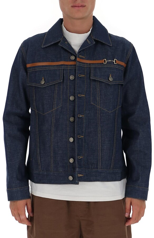 gucci denim jacket black