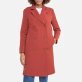 Thumbnail for your product : La Redoute Collections Lightweight Mid-Length Boyfriend Coat with Double-Breasted Fastening